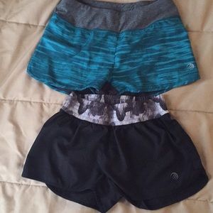 Size XS MPG running shorts.